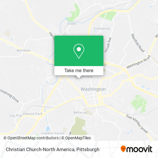 Christian Church-North America map