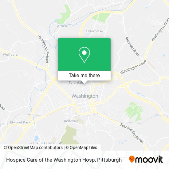 Hospice Care of the Washington Hosp map