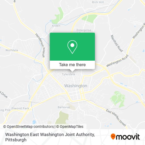 Mapa de Washington East Washington Joint Authority