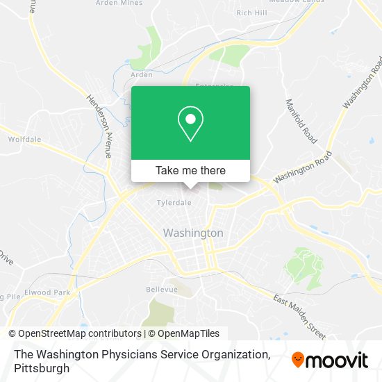 The Washington Physicians Service Organization map