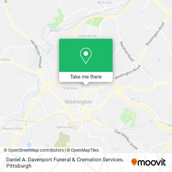 Daniel A. Davenport Funeral & Cremation Services map