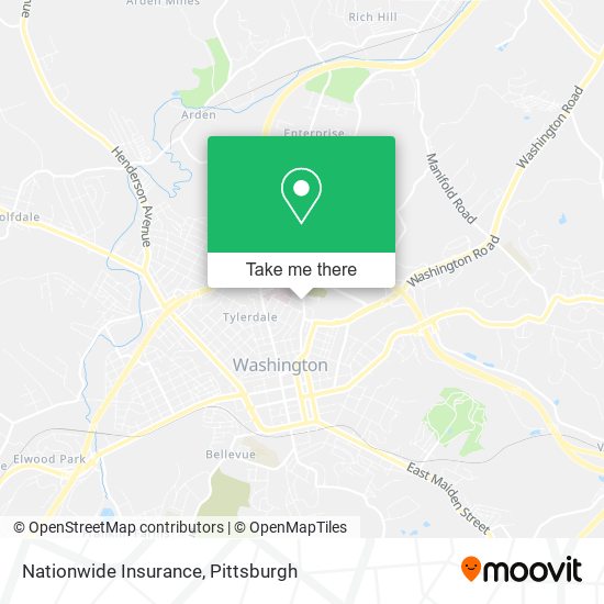 Mapa de Nationwide Insurance