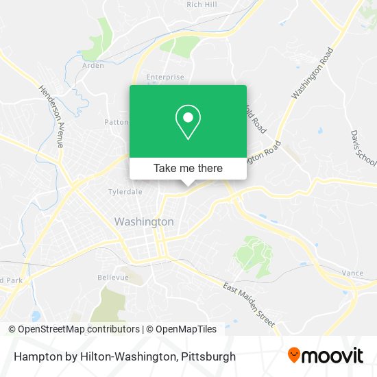 Hampton by Hilton-Washington map