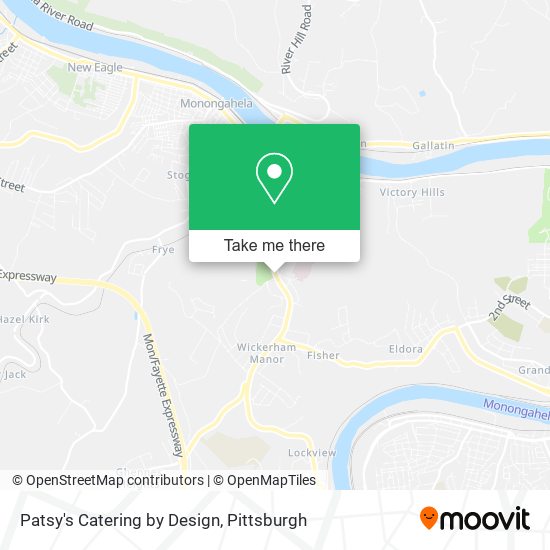 Patsy's Catering by Design map