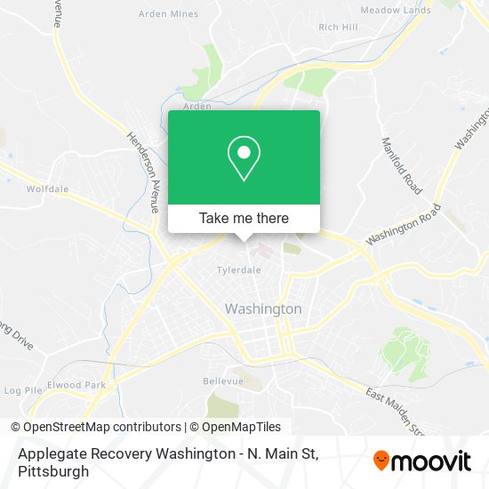 Mapa de Applegate Recovery Washington - N. Main St