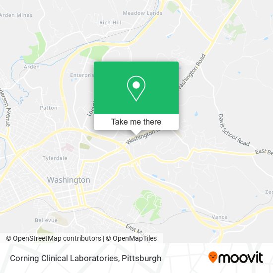 Corning Clinical Laboratories map