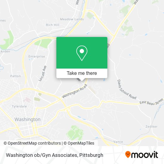 Mapa de Washington ob/Gyn Associates