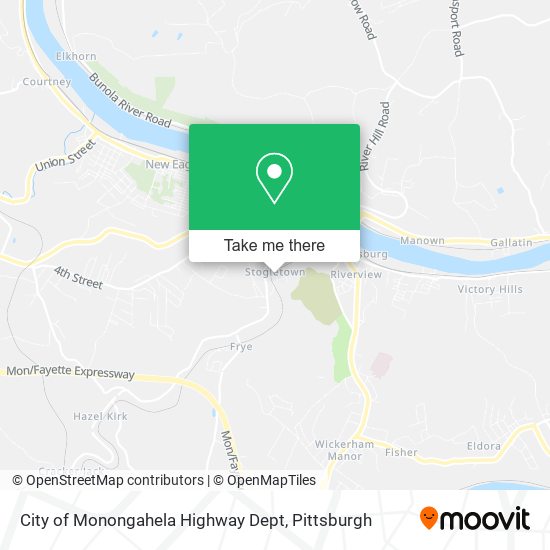 Mapa de City of Monongahela Highway Dept