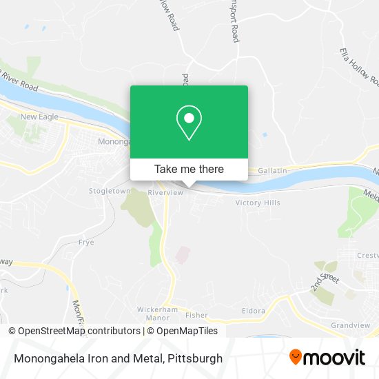 Monongahela Iron and Metal map