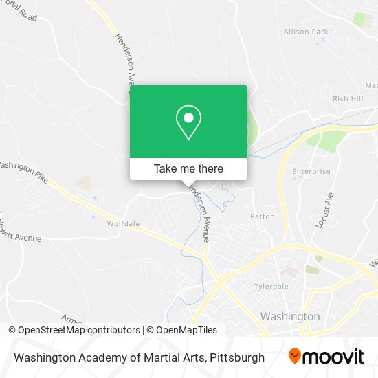 Mapa de Washington Academy of Martial Arts