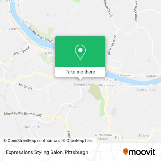 Mapa de Expressions Styling Salon