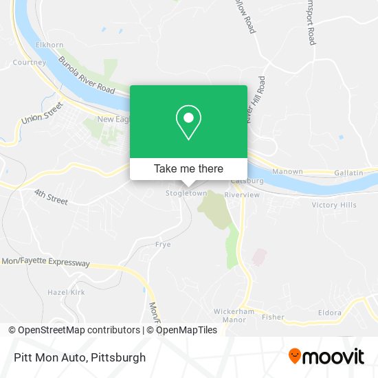 Mapa de Pitt Mon Auto