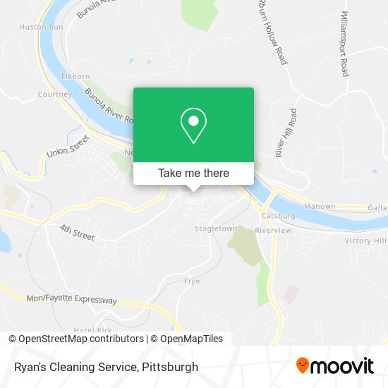 Ryan's Cleaning Service map