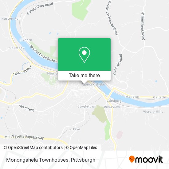 Mapa de Monongahela Townhouses