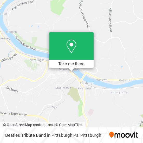 Mapa de Beatles Tribute Band in Pittsburgh Pa