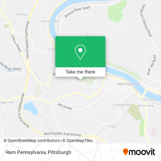 Mapa de Rem Pennsylvania