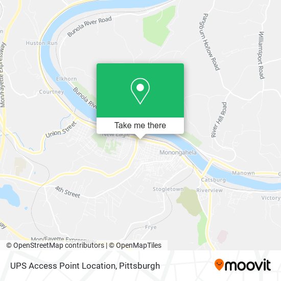 UPS Access Point Location map