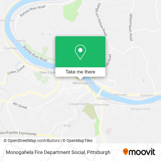 Mapa de Monogahela Fire Department Social