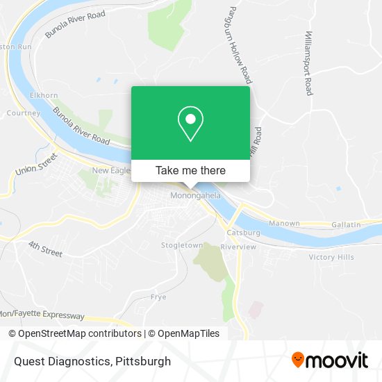 Quest Diagnostics map