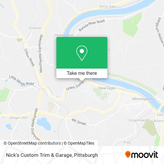 Mapa de Nick's Custom Trim & Garage