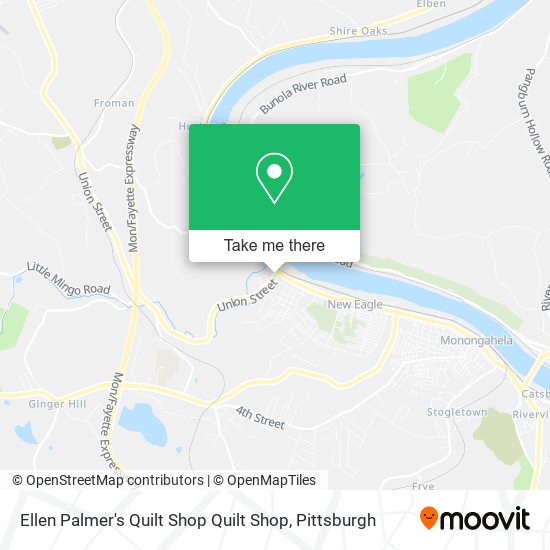 Ellen Palmer's Quilt Shop Quilt Shop map