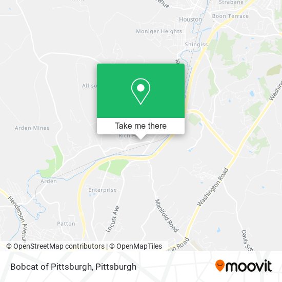 Bobcat of Pittsburgh map