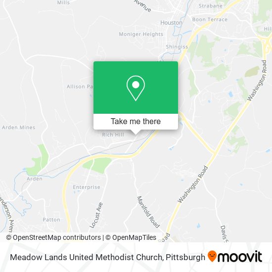 Meadow Lands United Methodist Church map