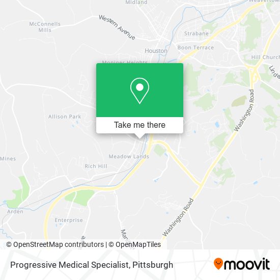 Progressive Medical Specialist map