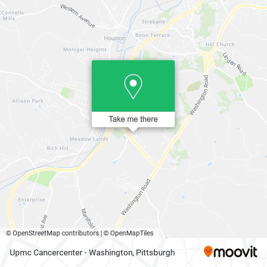 Upmc Cancercenter - Washington map