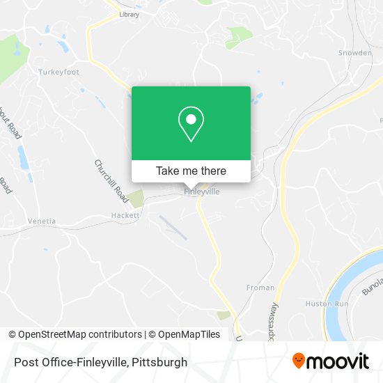 Mapa de Post Office-Finleyville