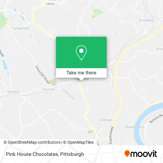 Pink House Chocolates map