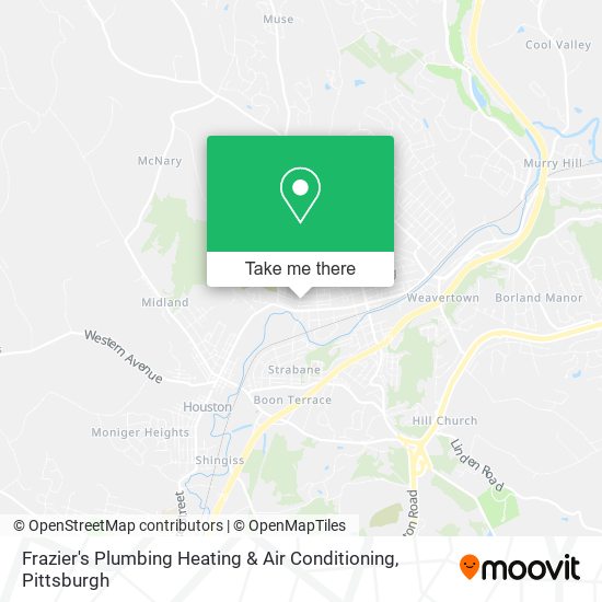 Frazier's Plumbing Heating & Air Conditioning map