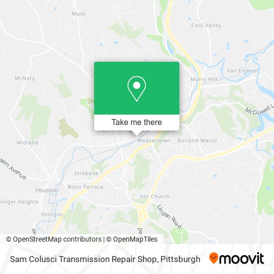 Mapa de Sam Colusci Transmission Repair Shop