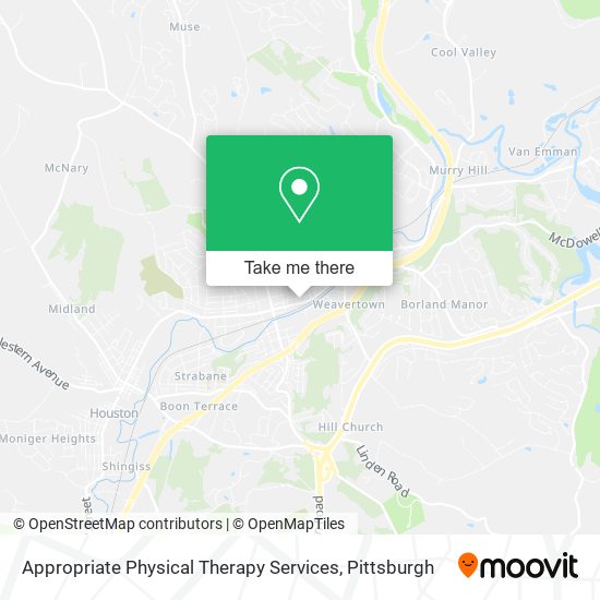 Mapa de Appropriate Physical Therapy Services