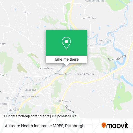 Aultcare Health Insurance MRFS map