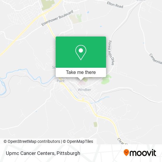 Upmc Cancer Centers map