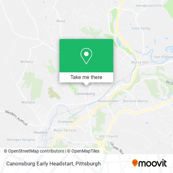 Canonsburg Early Headstart map