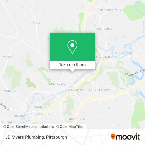 Mapa de JD Myers Plumbing