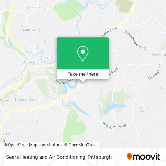 Sears Heating and Air Conditioning map