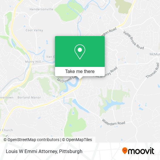 Louis W Emmi Attorney map