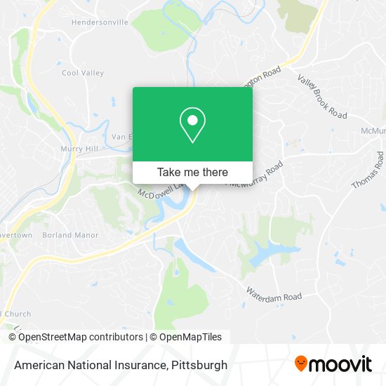 Mapa de American National Insurance