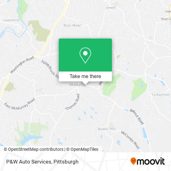 Mapa de P&W Auto Services