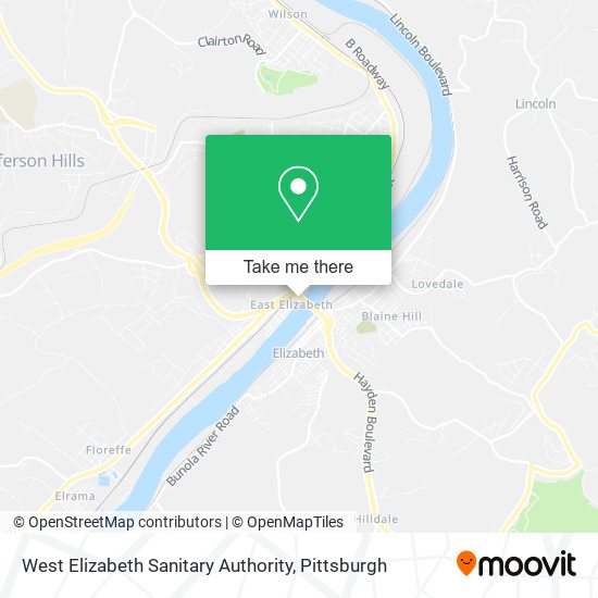 West Elizabeth Sanitary Authority map