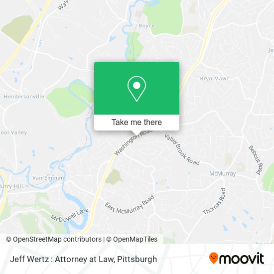 Jeff Wertz : Attorney at Law map