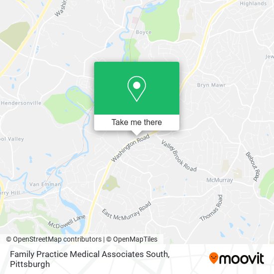 Mapa de Family Practice Medical Associates South