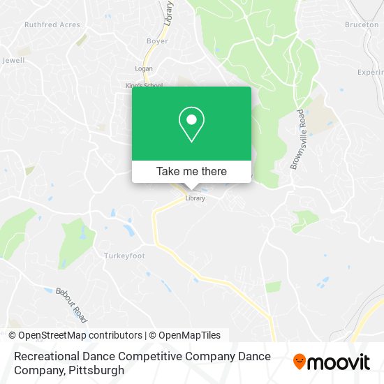 Mapa de Recreational Dance Competitive Company Dance Company