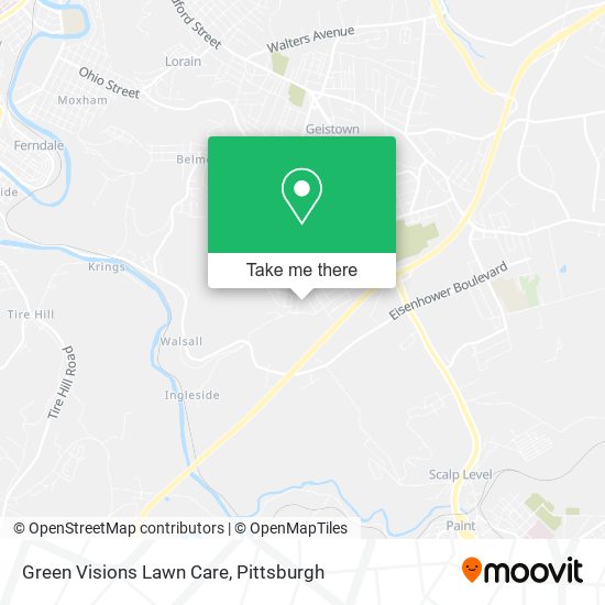 Green Visions Lawn Care map