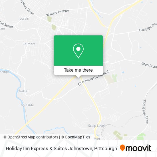 Holiday Inn Express & Suites Johnstown map