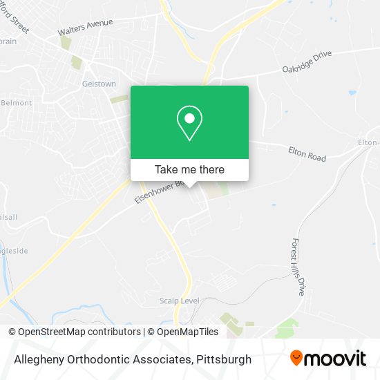 Mapa de Allegheny Orthodontic Associates