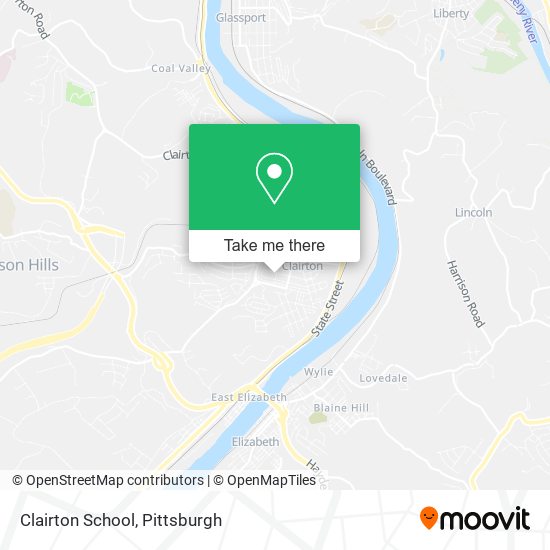 Mapa de Clairton School